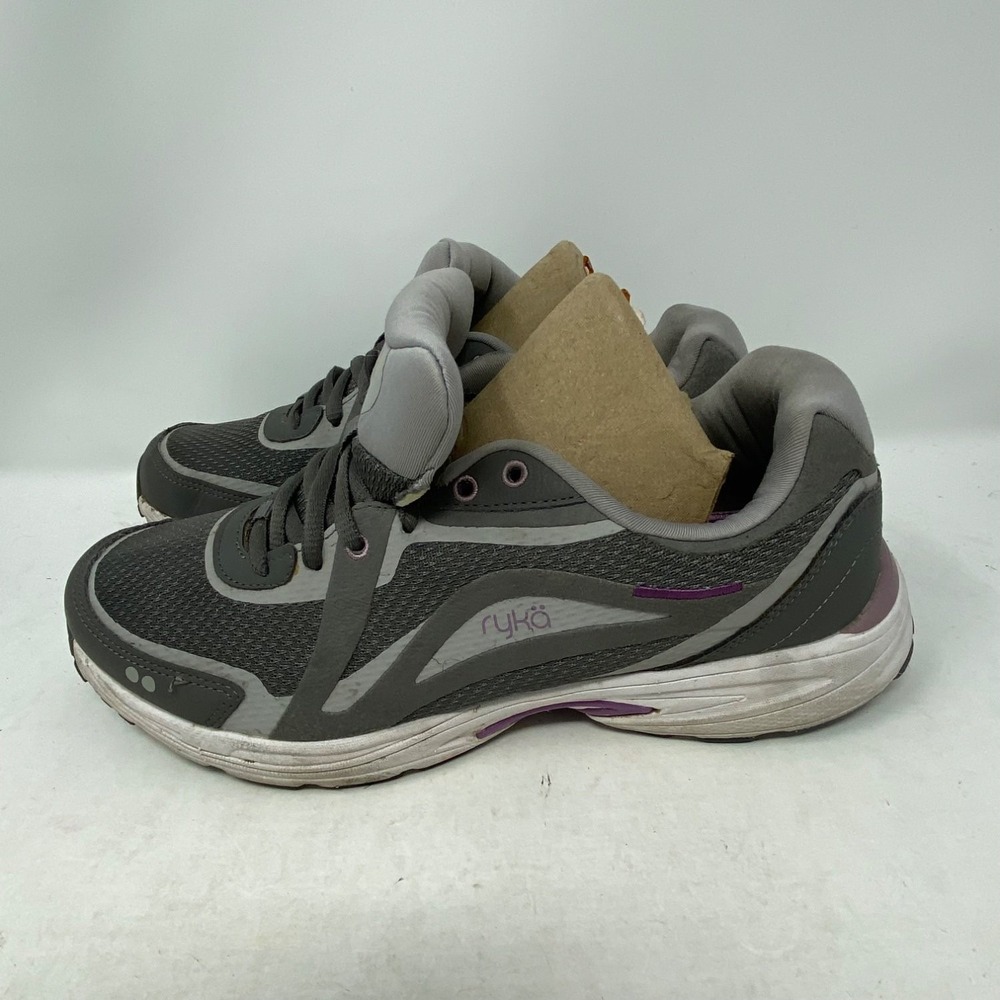 Ryka Sky Walk Fit Womens Size 7.5 Gray Walking Shoes Sneaker 903613